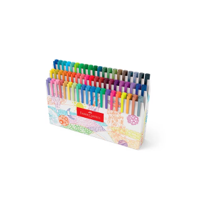 Caneta Fine Pen Colors 0.4mm 60 Cores Faber-Castell