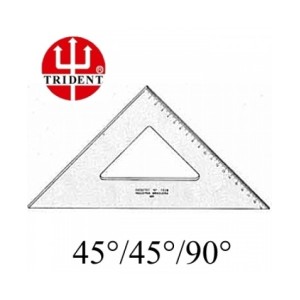 Esquadro Trident Desetec 45º c/ Escala 016 cm 1516