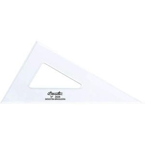 Esquadro Escaleno 60° de 26 cm sem Escalas, Trident, 2626