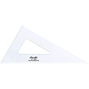 Esquadro Escaleno 60° de 42 cm sem Escala, Trident, 2642