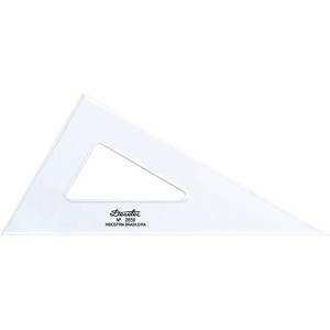 Esquadro Escaleno 60° de 50 cm sem Escala, Trident, 2650