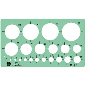 Gabarito, Trident, D-1, Acrílico