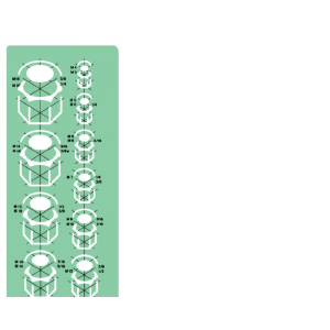 Gabarito para Porcas Mod.M-8 TRIDENT