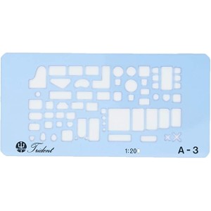 A-3 Gabarito Completo de Móveis e Sanitários,Trident