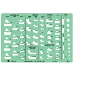 Gabarito Hidráulica H-1 Tubulações De Ferro Fundido Trident