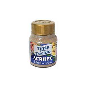 Tinta para Tecido Glitter 37ml Acrilex
