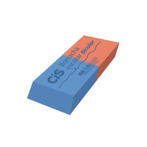 Borracha Escolar Bicolor Cis