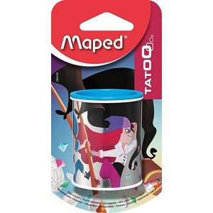 Apontador 2 Furos com depósito, Maped, Tatoo,