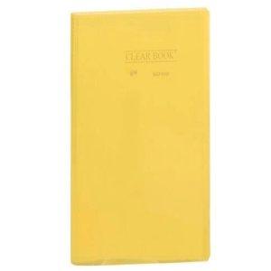 Pasta Catálogo 10 folhas A4- ClearBook -Transp. AMARELO