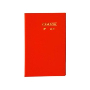 Pasta Catálogo 20 folhas Ofício- ClearBook -Opaca VERMELHO