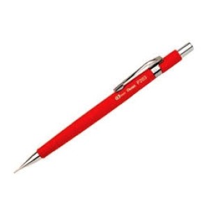 Pentel P200 Lapiseira, Vermelho Vivo, 0.3 mm