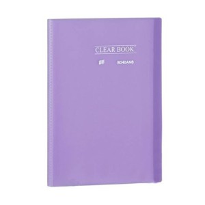 Pasta Catálogo 40 folhas A4 - ClearBook -Transp LILAS