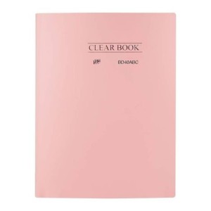 PASTA CATÁLOGO 40 FOLHAS A4 CLEARBOOK PASTEL ROSA