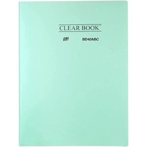 Pasta Catálogo 40 folhas A4 ClearBook  Verde Pastel