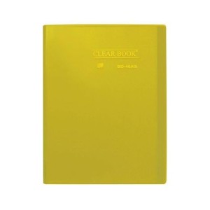 Pasta Catálogo 40 folhas A4- ClearBook -Transp.  AMARELO