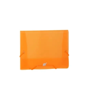 Pasta Elástico E Aba Duplicata - Color Grid-transp. - Laranja