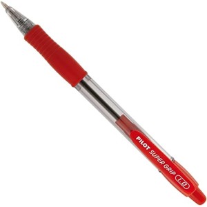 Caneta Esferográfica Pilot Super Grip 1.0mm Vermelha
