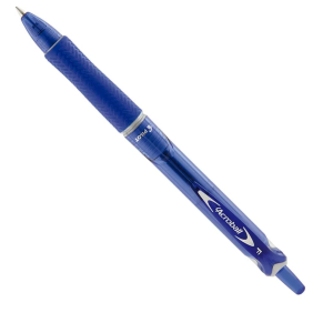 Caneta Esferográfica Retrátil Acroball F Azul