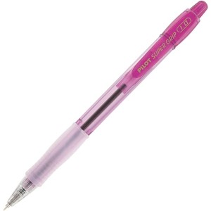 Caneta Esferografica Pilot Super Grip Retratil Color 1.0 Média Rosa