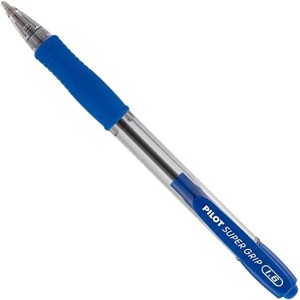 Caneta Esferografica Pilot Super Grip Retratil 1.6 Grossa Azul