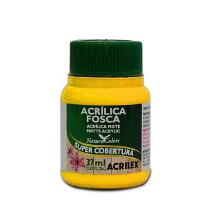 Tinta Acrilica Acrilex Fosca Amarelo Cadmio 37ml