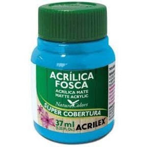 Tinta Acrílica Fosca 37 ml Acrilex azul celeste