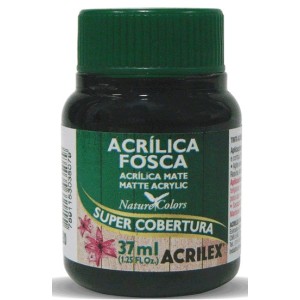 tinta acrilica fosca 37 ml preta acrilex
