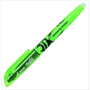 Caneta marca texto pilot apagável frixion light verde