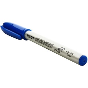 Caneta Pilot Para CD/DVD 1.0 Azul Marcador Permanente