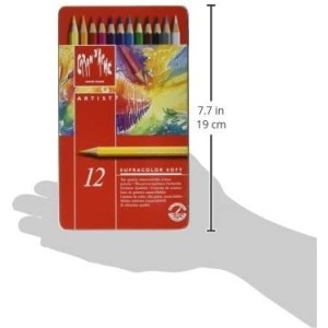 Caran D'Ache Lápis de Cor Aquarelável Supracolor 12 Cores