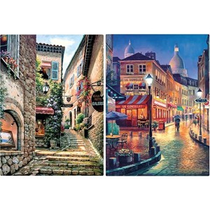 Quebra-cabeça adulto. Desafie suas habilidades com este divertido quebra-cabeça de 1000 peças das lindas Vielas Francesas. Temos um padrão internacion