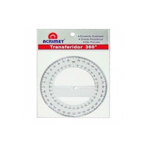 Transferidor Acrilico Acrimet 360°