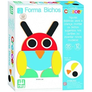 Forma Bichos Madeira Crescer, Nig Brinquedos