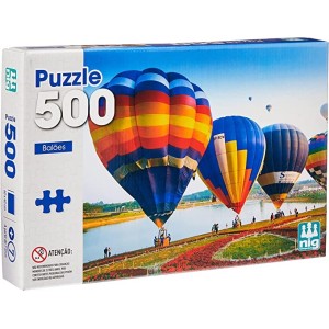 Quebra Cabeça Balões 500 Peças, Nig Brinquedos