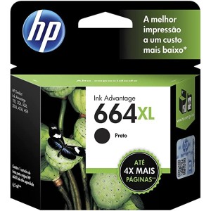 Cartucho HP - 664XL Preto Original