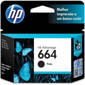 Cartucho HP 664 Preto Original