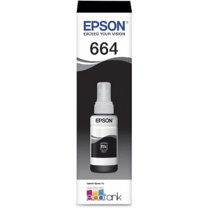 Garrafa de Tinta Original Epson EcoTank T664 Preto