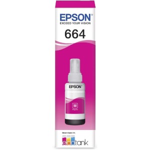 Garrafa de Tinta Original Epson EcoTank T664 Magenta
