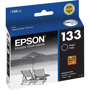 Cartucho Original , Epson, T133120BR, Preto