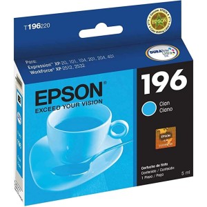 Cartucho de Tinta Epson 196 Ciano T196420