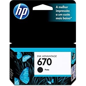 Cartucho Original Hp 670 Preto