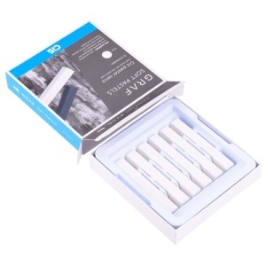 Giz Pastel Seco Graf Soft Pastels Branco Estojo C/6 Cis