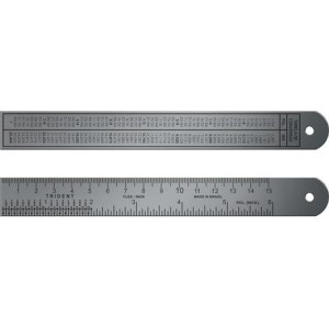 Régua Ferragista, Trident, FLEX-15, Cinza, 15 cm