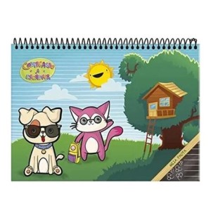 CADERNO MEIA PAUTA CD