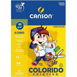 Papel Colorido Criativo  80GR A3 - Canson