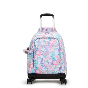 Mochila de Rodinhas Kipling New Zea Aqua Flowers