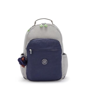 Mochila Kipling Seoul Playful Gray