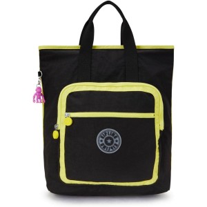 Mochila Kipling Sia True Black Lime