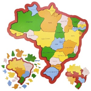 Quebra Cabeça Mapa Brasil Ref 0306 Newart