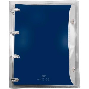 Fichário Universitário Vision Azul em PVC DAC 3991